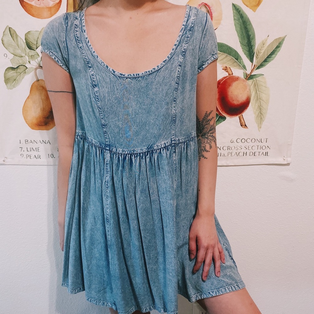 Urban outfitters fake denim dress